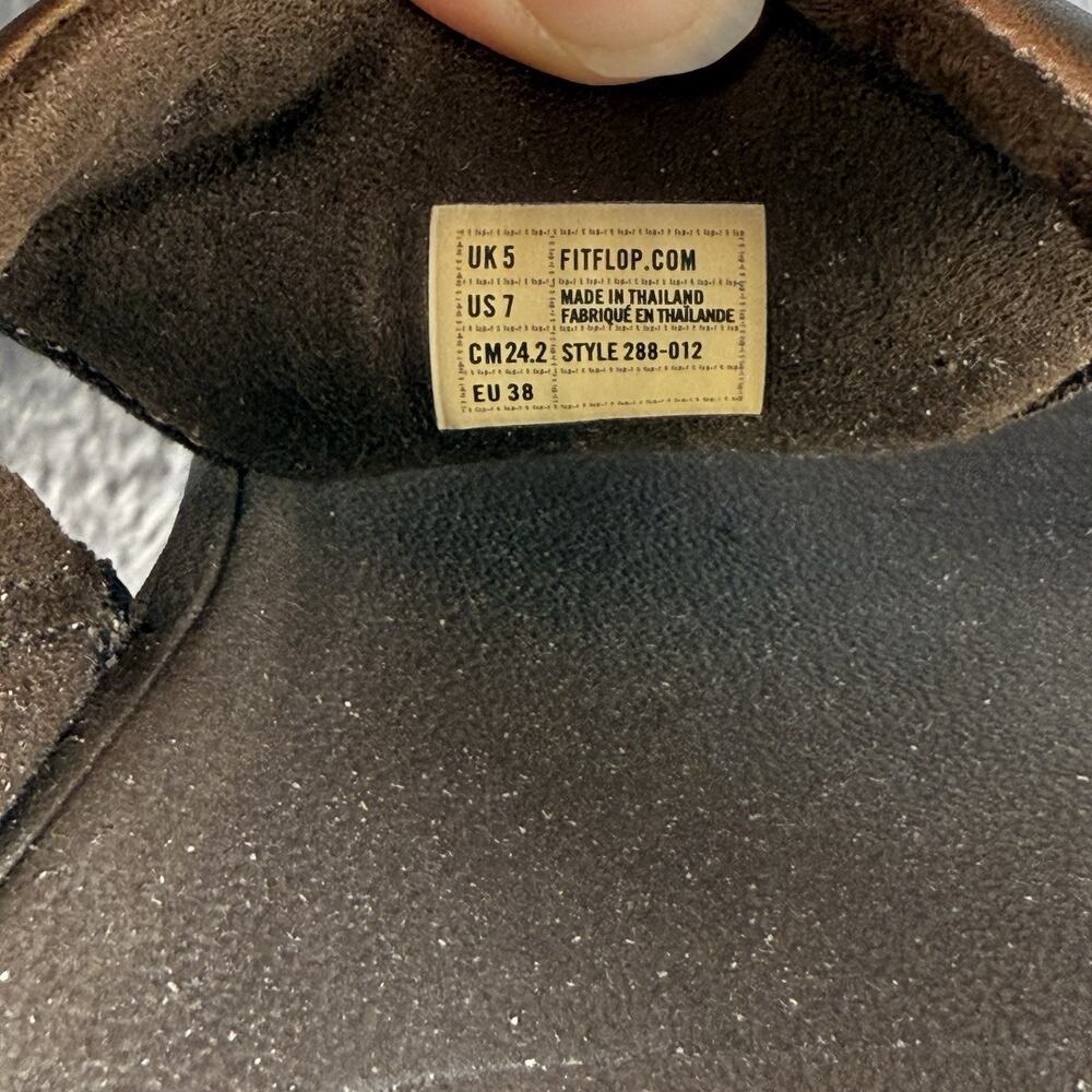 Fitflop Metallic Bronze Thong Sandals with Shimmery Upper - Picture 5 of 7
